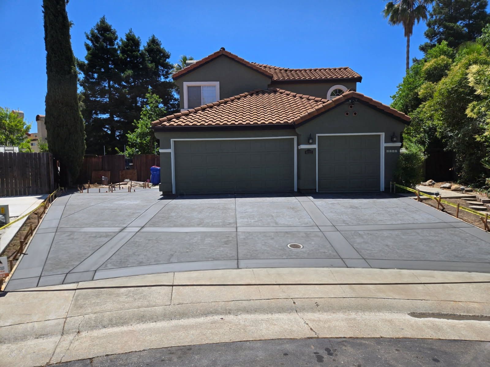 Project Modern Pewter Driveway with Italian Slate Stamping image